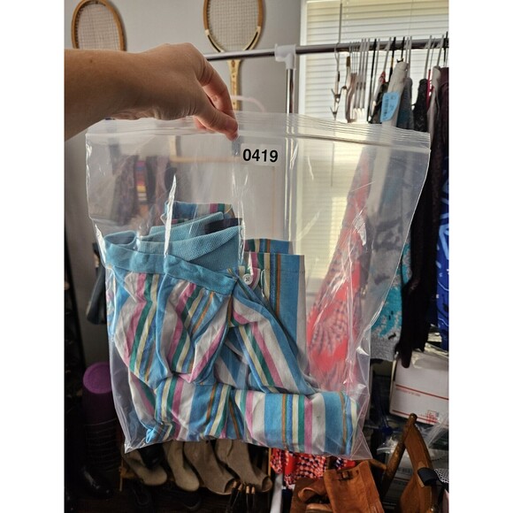 Duxbak The Original Mens Short Sleeve Retro Vintage Striped Polo Shirt Large VTG - Picture 11 of 11